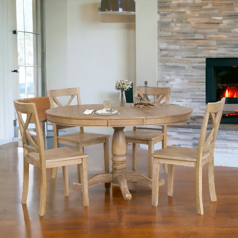 Latitude Run Sharome Round 54 Dining Set Reviews Wayfair